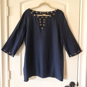 Dana Buchman silk tunic blouse